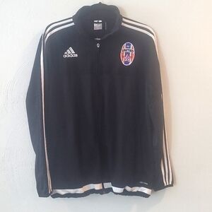 Adidas TRAINING Jacket Full Zip 3 Strips sweatshirt CLIMACOOL soccer Men sz L